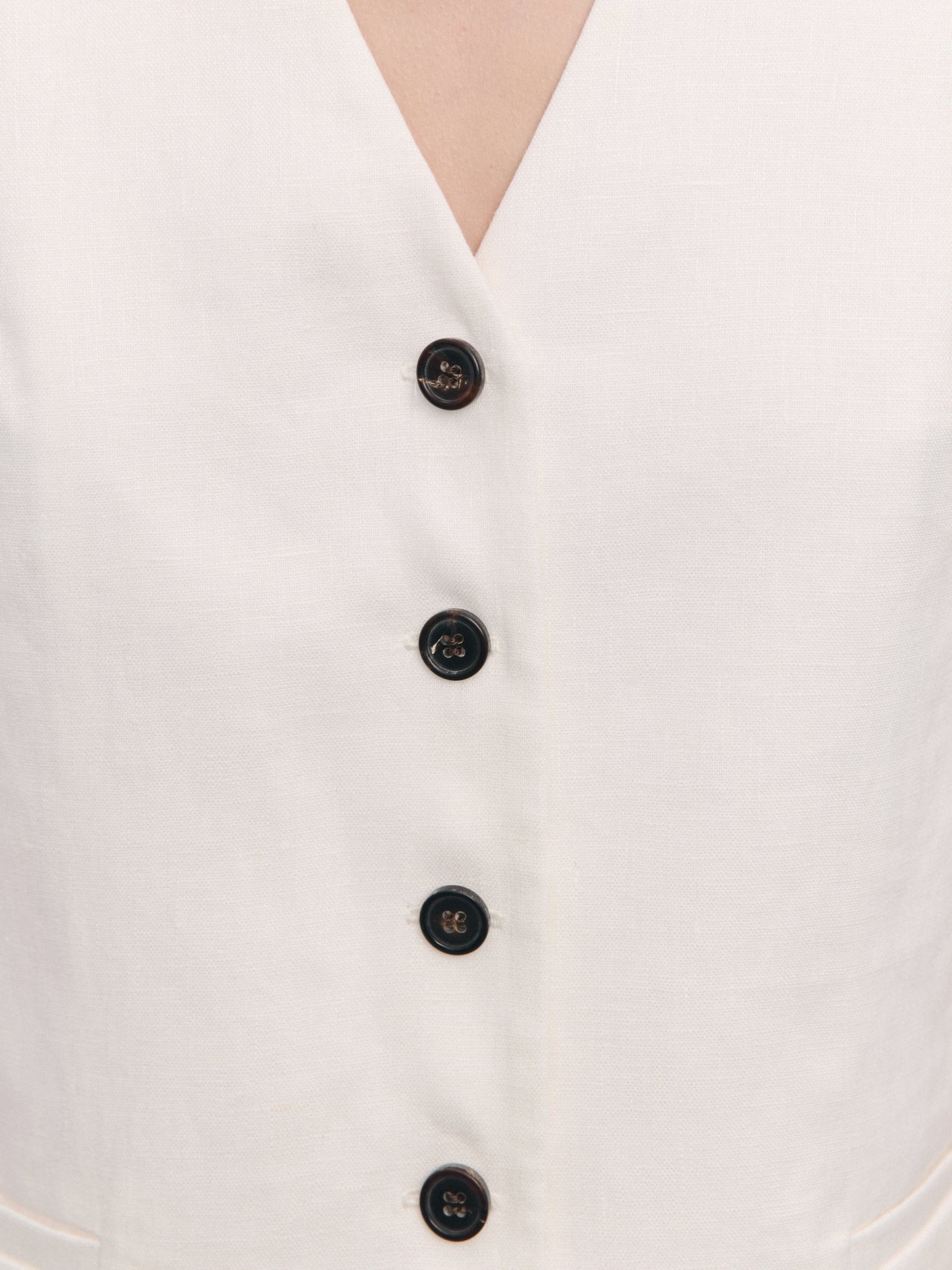 Elegant summer linen vest