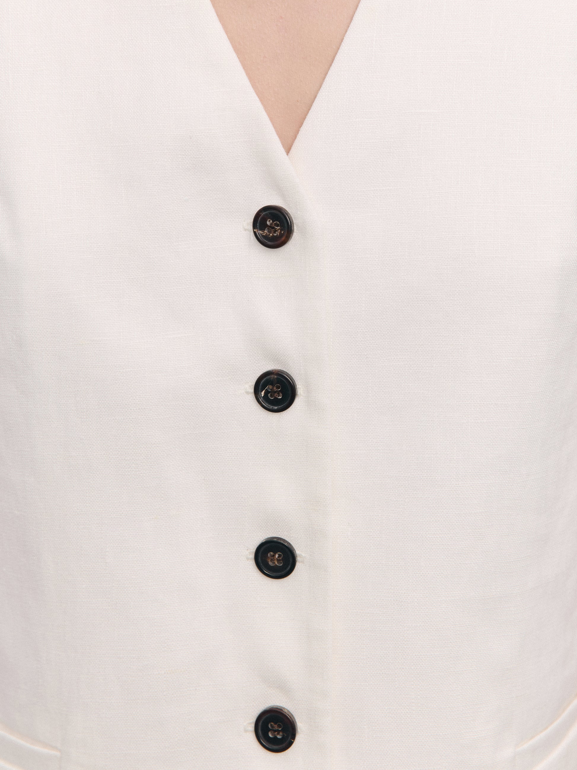 Elegant summer linen vest