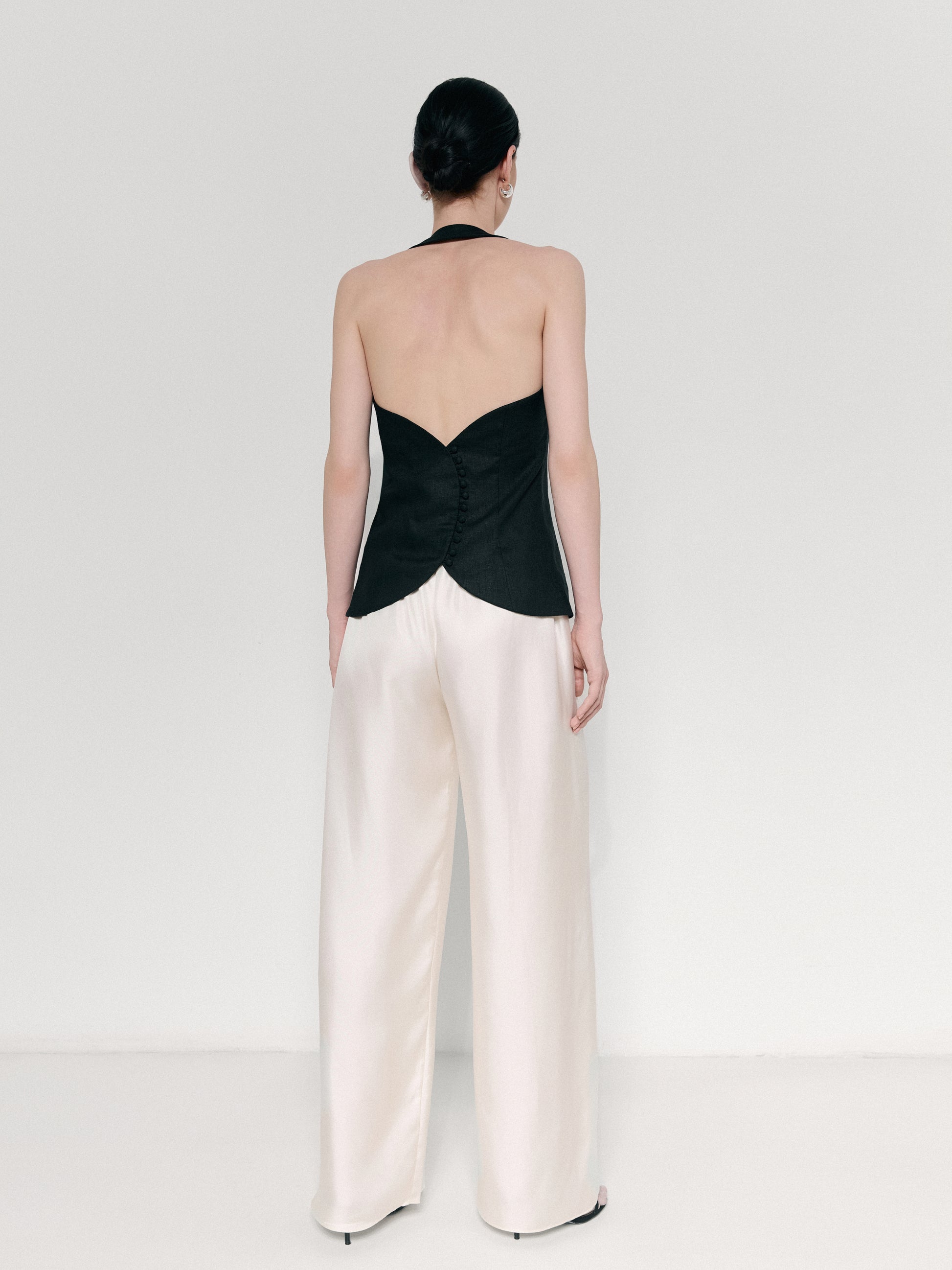 Silk trousers